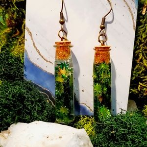 Tiny jar maryjane earrings